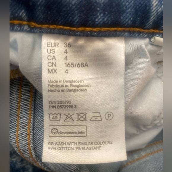 🩵GOOD CONDITION | H &M Mom Jeans | Size 4 - Picture 6 of 7